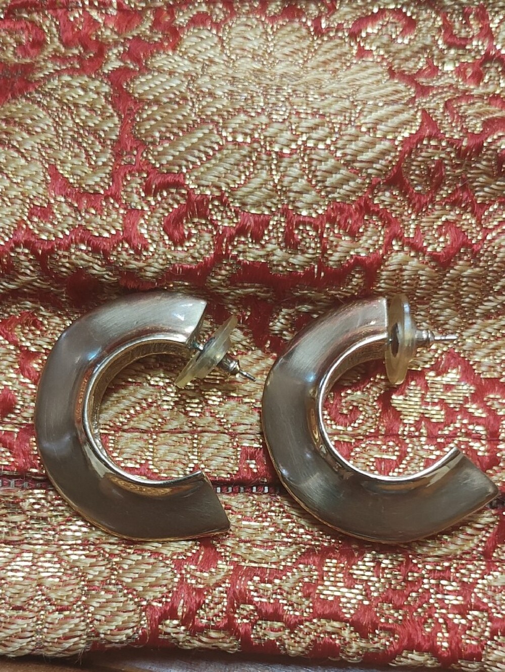 Vintage Givenchy Crescent Hoop Earrings - Classic Women's Jewelry